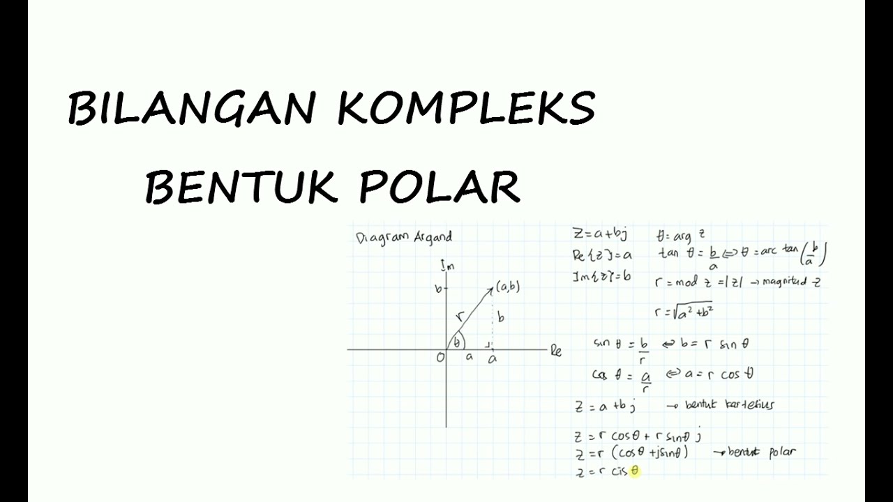 [BILANGAN KOMPLEKS] : BENTUK POLAR - MENGUBAH BILANGAN KOMPLEKS BENTUK KARTESIUS KE BENTUK POLAR