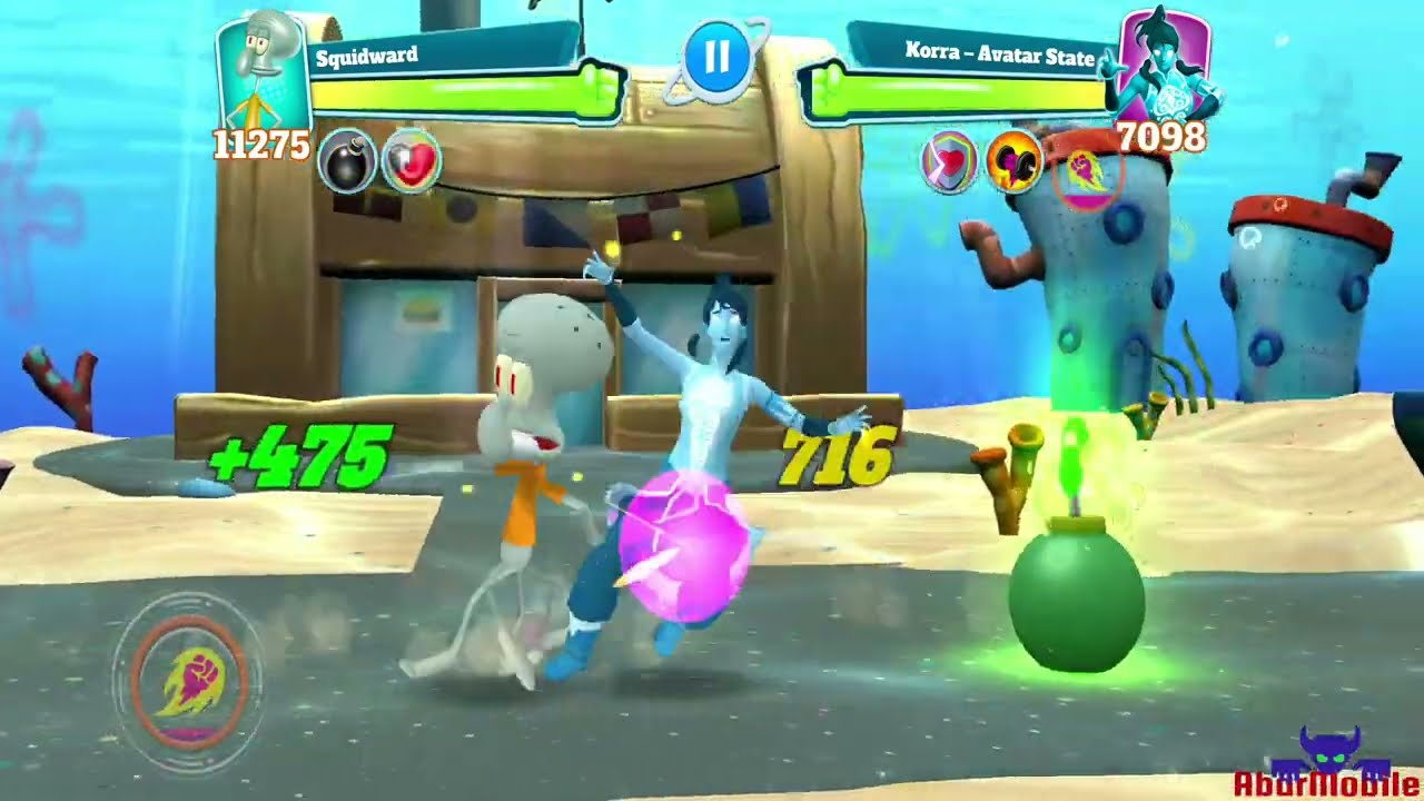 Super Brawl Universe 3vs3 Super Smash Bros - Street Fighter With Spongebob Squarepants