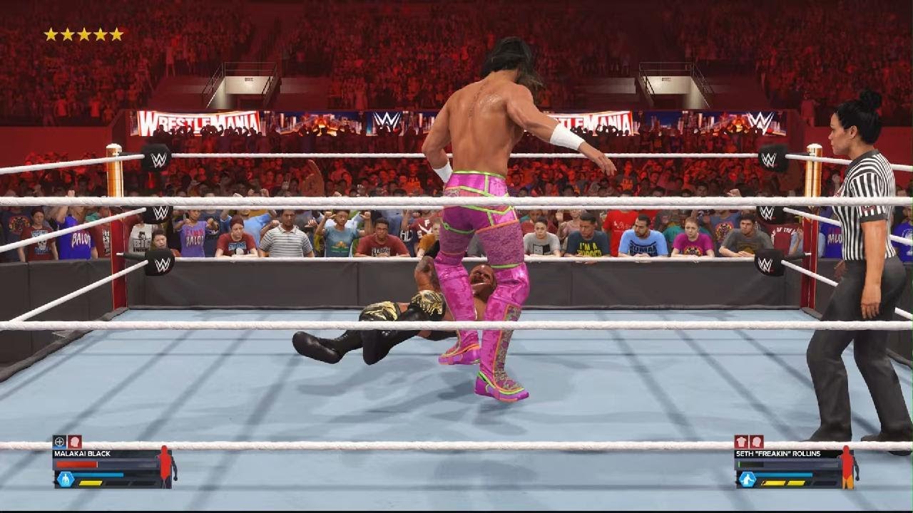 WWE 2K Cm Punk vs Roman Reigns vs Seth Rollins