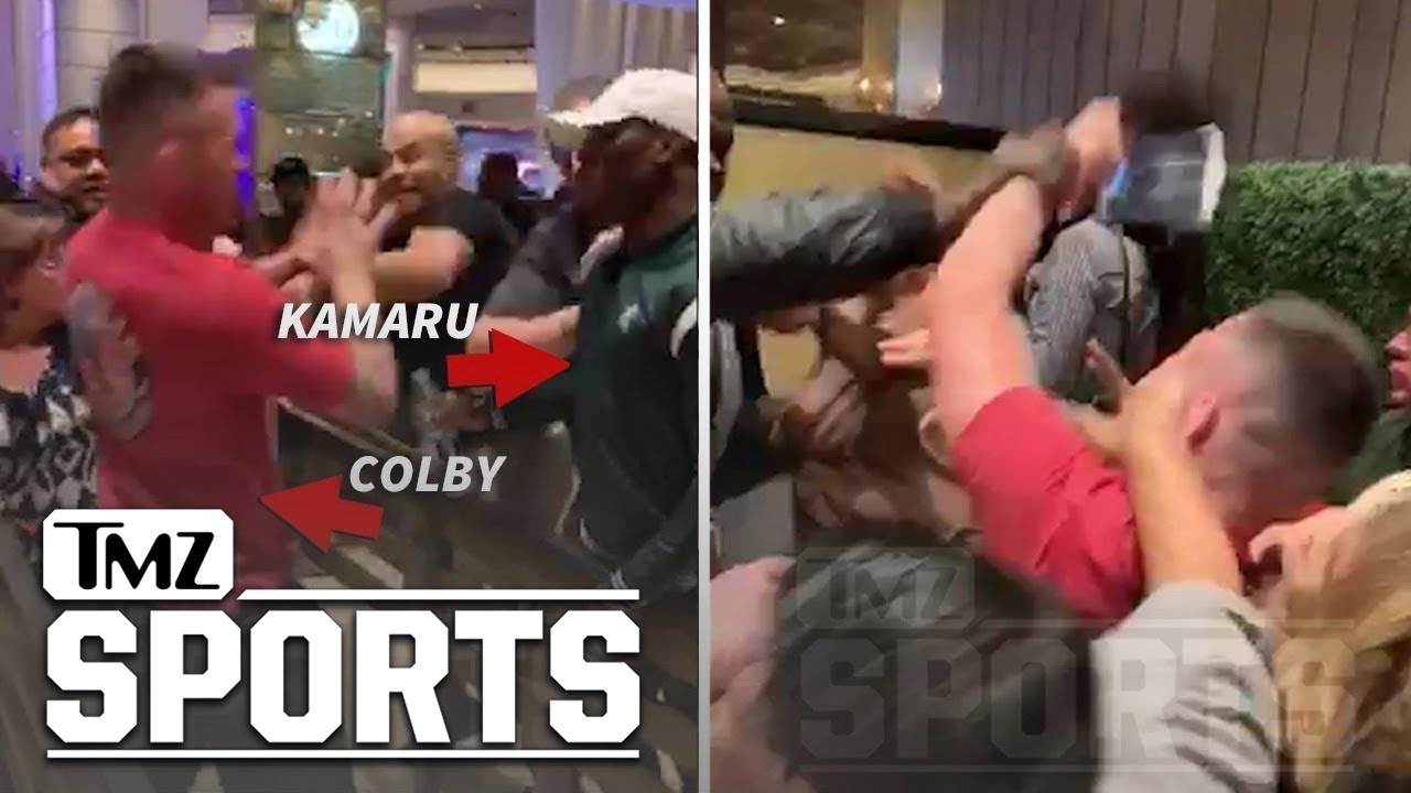 Kamaru Usman  Colby Covington Square Up in Casino Day After UFC 235  TMZ Sports