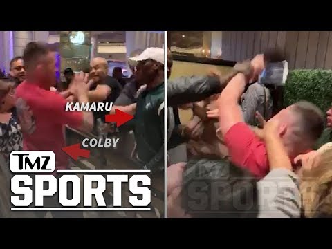 Kamaru Usman & Colby Covington Square Up in Casino Day After UFC 235 | TMZ Sports