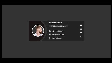 Email Signature Html CSS | Responsive Clickable Email Signature | Front-end Design