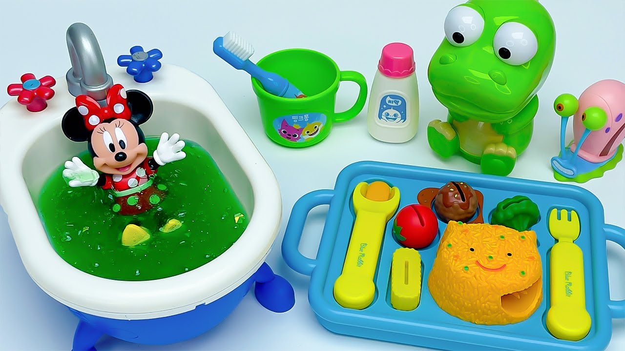 Minnie ASMR 2025🎀Zufriedenstellende Auspacken Mickey Bathroom Review,MICKEY & Crong Kochspielzeug 🍽️