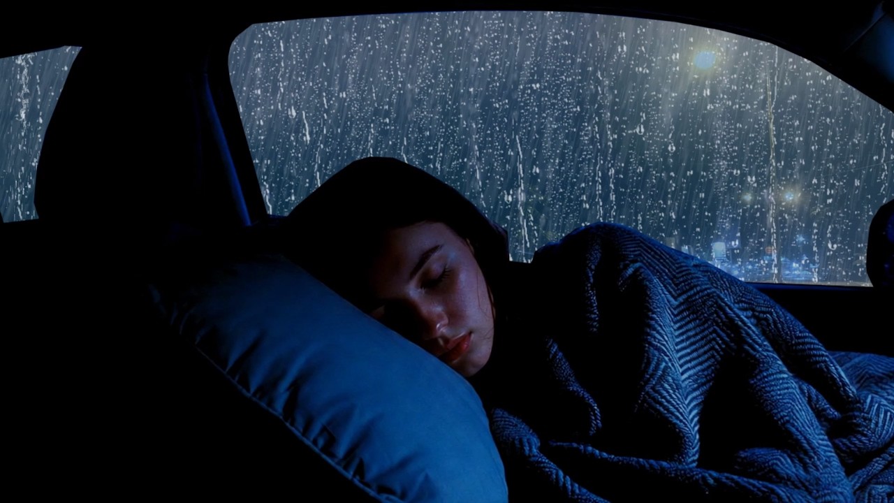 Driving Through Rain at Night 🚗🌧️ Soothing Car Sounds for Sleep, Focus and Calm Mind