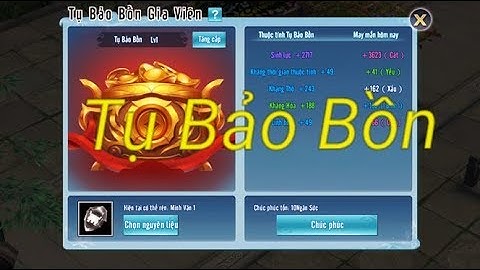 VLTKM- Tụ Bảo Bồn Gia Viên