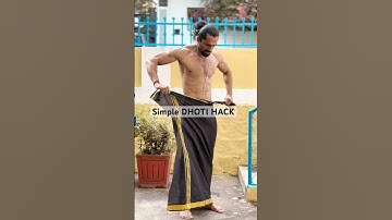 Easy dhoti wear 😍🖤 #ytshorts #shorts #yt #youtubeshorts