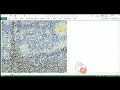 Drawing The Starry Night (van Gogh) in Excel | Dibujando La noche estrel...