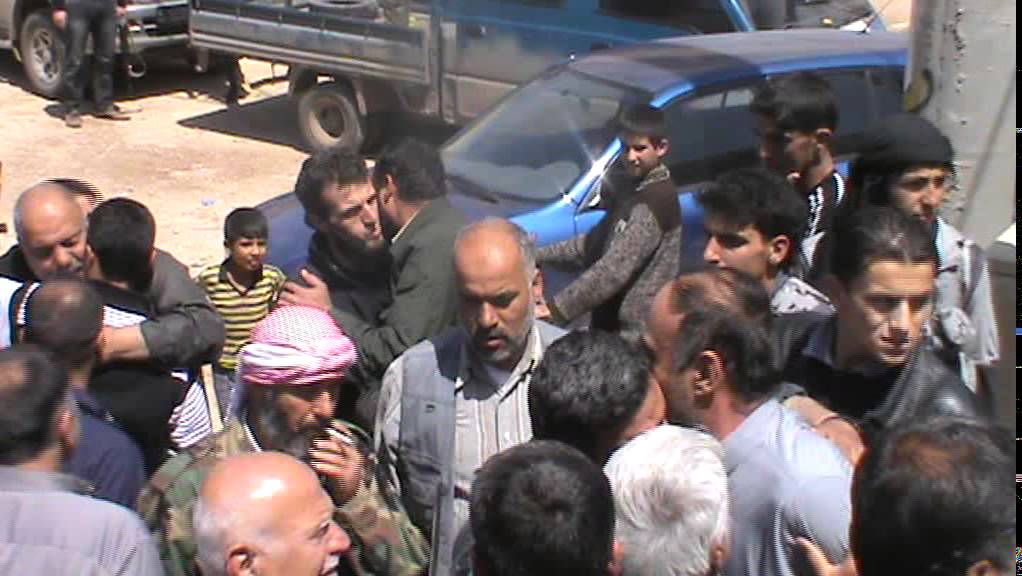 خروج مظاهرة في قرية زردنا ووصول المختطفين الذين اختطفهم نذير عابد