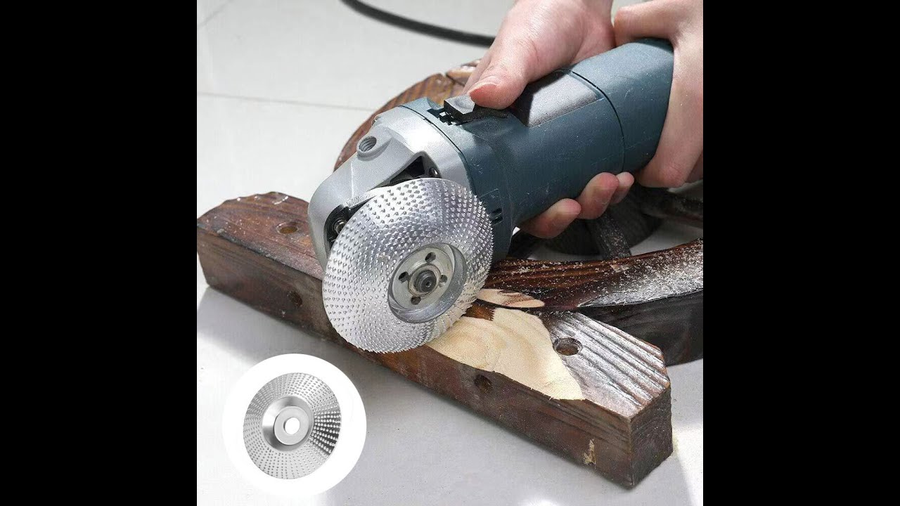 3 Pieces Grinder Wheel Disc Wood Carving Disc Arc Grinding Wheel Shaping Disc Flat Grinder Abrasive Disc Bevel Wood Carving Grinder Disc for Angle Grinders with 5/8 Inch Inner Diameter 