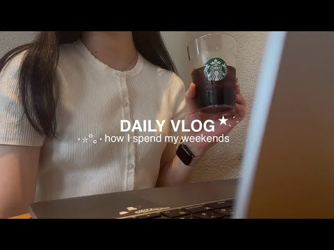 vlog)資格取得に向けて勉強する社会人3年目の休日| 雨の日でもカフェに行けばなんとかなる☕️読書, ゴッホ展