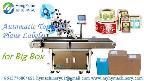 Automatic Flat Topside Labeling Machine for Box Plane Sticker Label Applicator Factory Price