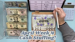 April Week 4 Cash Envelope Stuffing || Full-Time Income Cash Stuffing