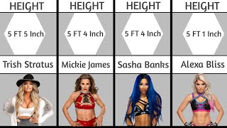 WWE Female Wrestlers Real Height ( @WWE )