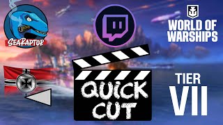 World of Warships - Quick Cut: Tier VII Premium German Destroyer Z-39 (Ranked Gameplay)