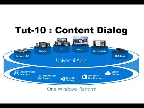 Content Dialog Box Example in UWP Tutorial Part-10
