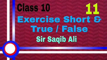 ( Q2&Q3)Exercise Short Questions & True / False || Class 10 Computer Science New Book || Chapter 1