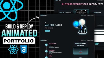 Build & Deploy Animated Portfolio Website Using REACT JS 🔥| #1 React Projects