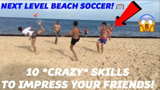 BEACH FOOTBALL WITH SUBSCRIBERS FOOTBALL IN PARADISE Learn Awesome Football skills and tricks