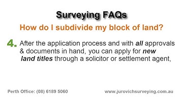Subdividing Land Perth - How Do I Subdivide My Block?