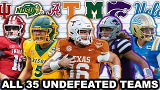 Ranking All 35 Undefeated Teams Left in College Football...