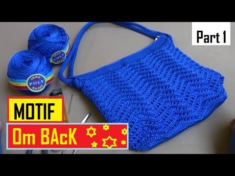 Crochet Tutorial Merajut Motif Ombak Part 1 Youtube