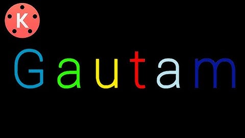 How to make a LIGHT TEXT in Kinemaster | Kinemaster Tutorials |By Gautam Sharma