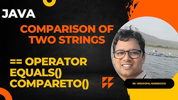 Comparision of Strings | == | equlas() | compareTo() | StringBuffer | Venugopal Narsingoju