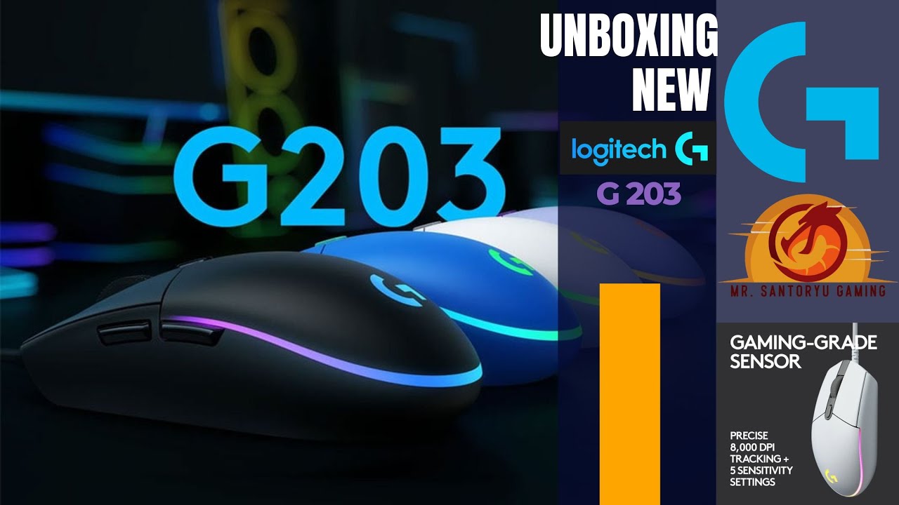 UNBOXING the LOGITECH G203 - Best Budget Gaming Mouse?