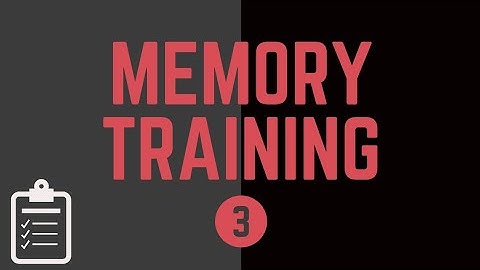 Memory Training: Practice Remembering Lists (Part #3)