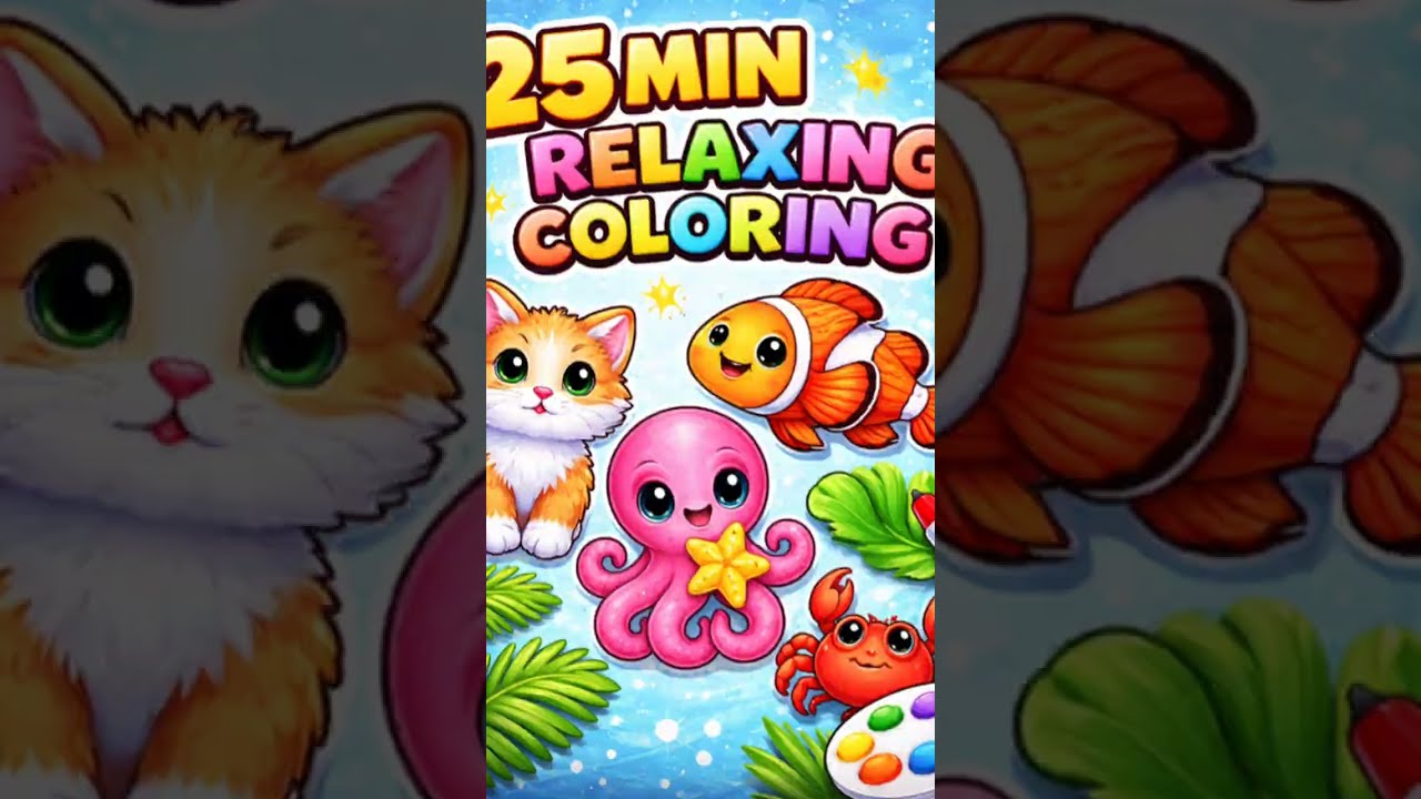  25:MINUTES  02:SECOND of Pure ASMR Coloring 🎨✨ (One.Channel) 