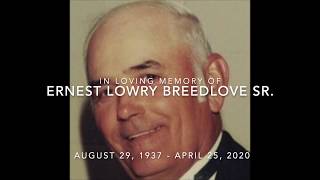 Graveside Service for Ernest Lowry Breedlove Sr.