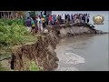 Erosion Of Padma River At Daulatdia Launch Ghat Area | Bangladesh River Erosion | THREE CAMERA