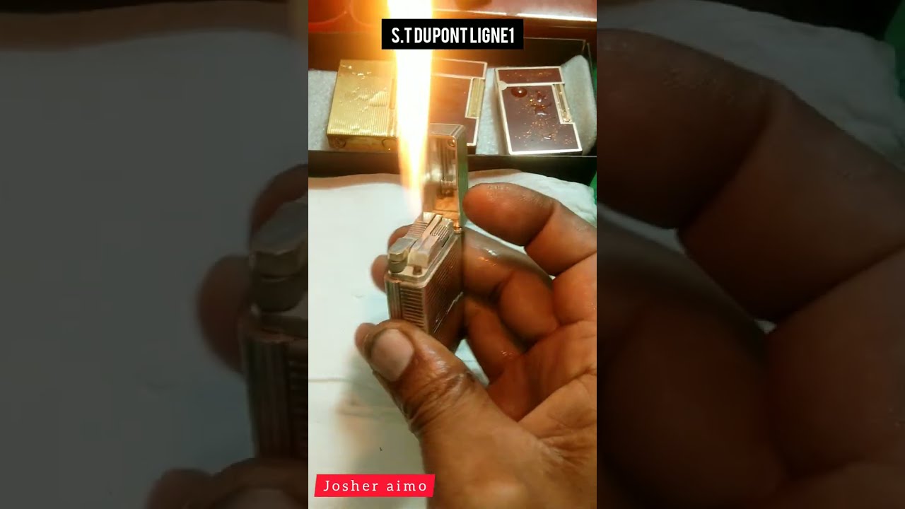 S.t Dupont lighters check for gas leaks with water