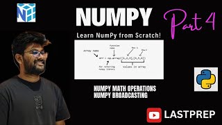 Celebrity NUMPY Part 4 | Math Operations, Trigonometry, Log, Exponential, Broadcasting & More.. Profile