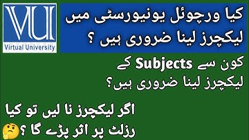 Is it compulsory watch all video lectures in LMS?/ Which subject