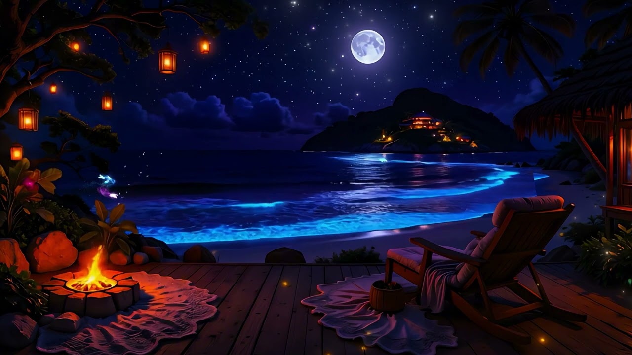 (NO ADS) Sleep Instantly – Calming Piano & Ocean Waves for Emotional Healing & Restful Sleep