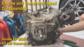 Engine and Generator Head Disassembly | Honda EP 1800 GX 160 Generator | Part 6