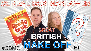 CEREAL BOX MAKEOVER CHALLENGE *Recycling Cardboard Waste *Great British Make Off E1 | Lets Remake It