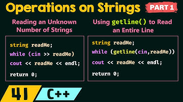 Operations on Strings (Part 1)