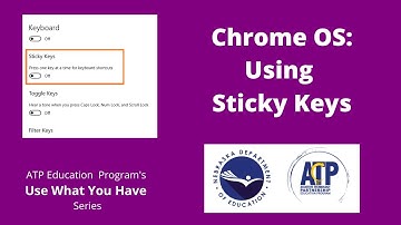 Sticky Keys Feature on a Chromebook