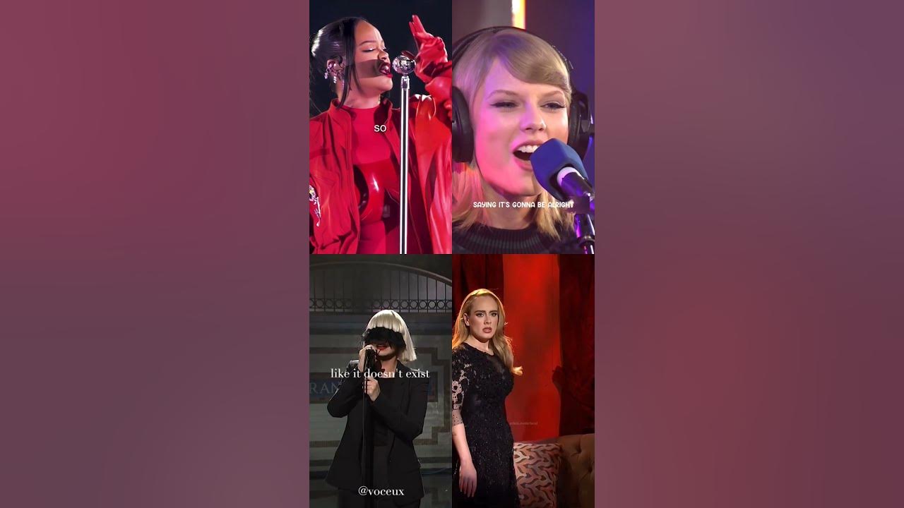 Who's the best? #rihanna #adele #taylorswift #sia