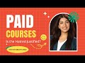 Paid courses vs free content  keerti purswani courses