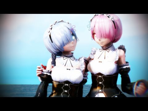 【MMD x Re:Zero】「乱躁滅裂ガール」 - Disturb Manic Girl (初音ミク&GUMI) 【レム&ラム】 l 4K 60FPS