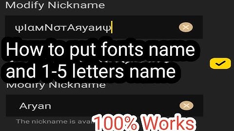 How to put fonts and 1-5 letter name in v2.35.1 100%works (Blockman go)
