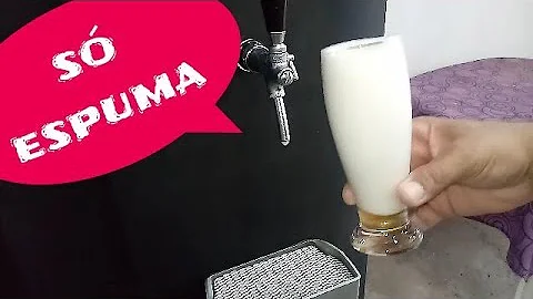 O que fazer quando o chopp só sai espuma?