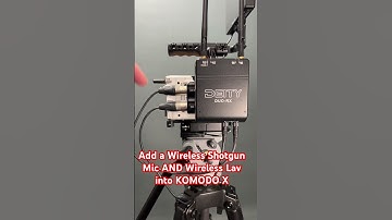 RED KOMODO X & Deity Microphones Duo RX simple wireless audio with phantom power #shorts #komodox