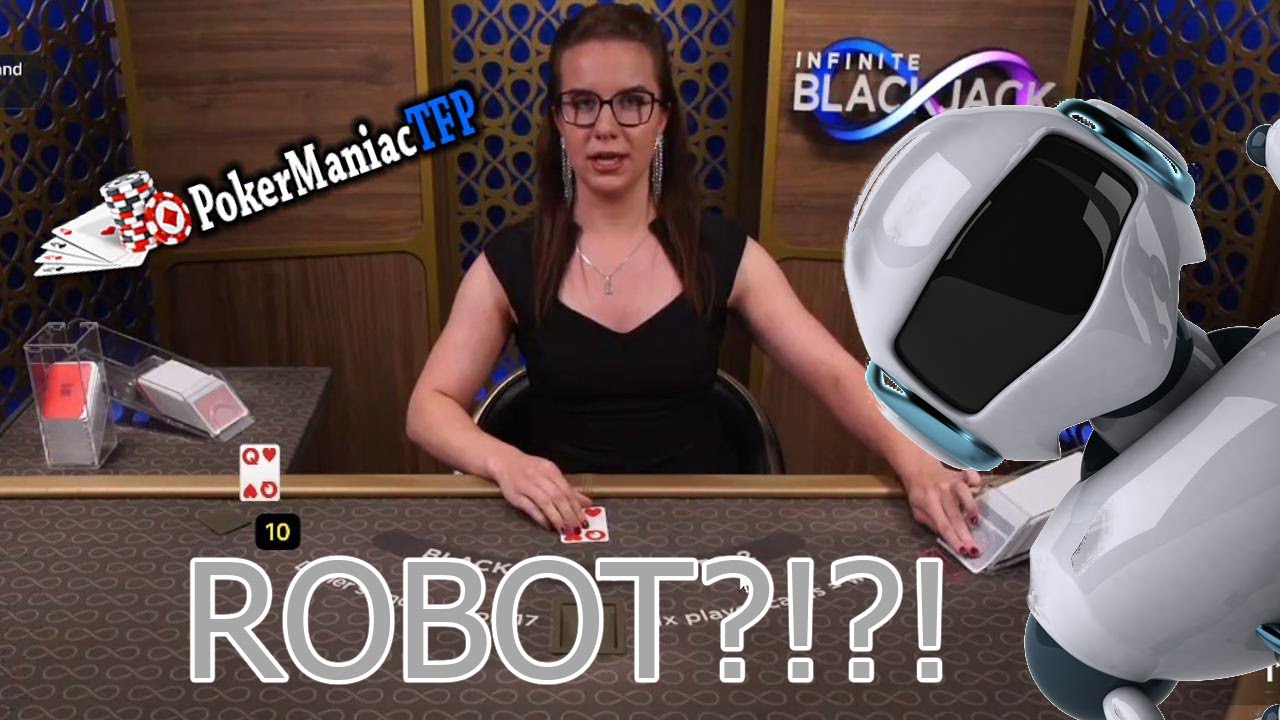Amazing BlackJack Robot Dealer?? 5k BlackJack HUGE HAnds!!!! YouTube
