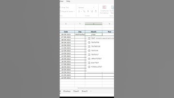 Excel tip to get day of the week and month from a date #shorts