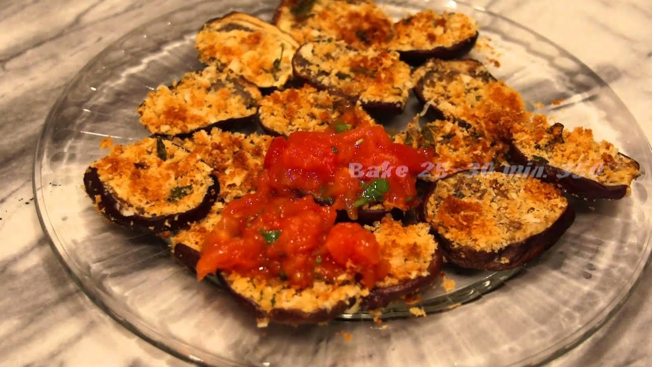 Eggplant Bruschetta, Red Pepper Appetizers, Baked Asparagus and more