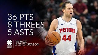 Bojan Bogdanovic 36 pts 8 threes 5 asts vs Jazz 23/24 season